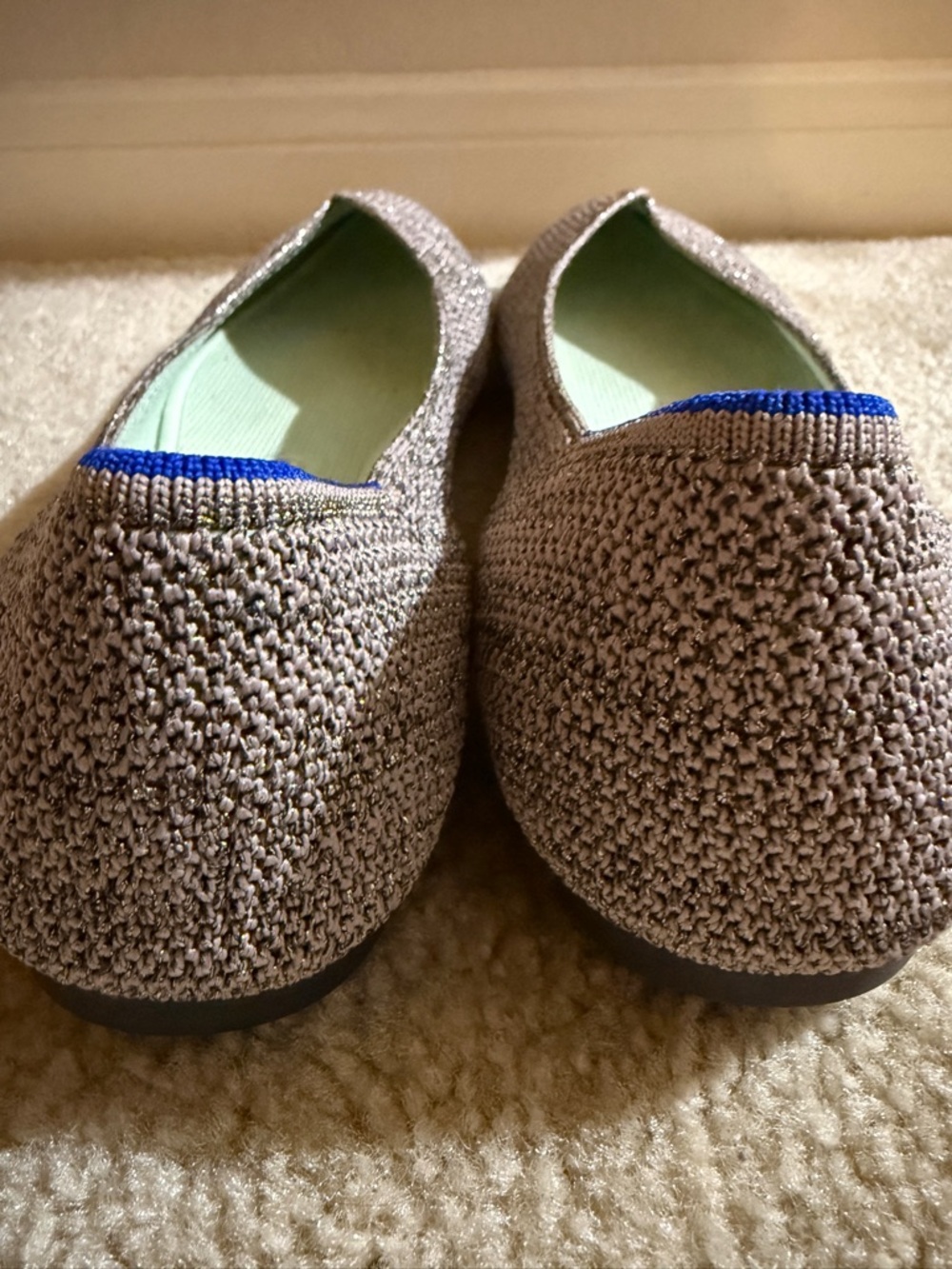 Rothy's The Point flats in the Stardust Metallic colorway size 9.5 - Picture 5 of 16